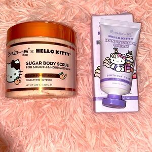Hello Kitty sugar body scrub and hand cream